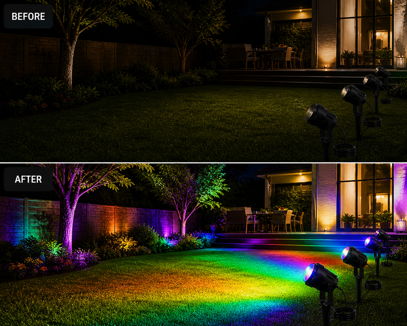 GlowSync™ Bluetooth Garden Projection Light
