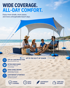 ShadeFlow™ Beach Canopy Tent (UPF 50+)