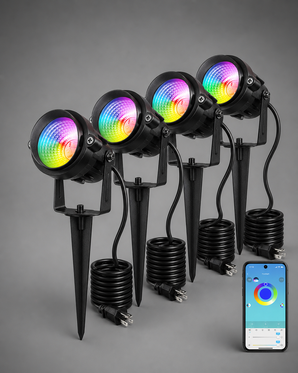 GlowSync™ Bluetooth Garden Projection Light