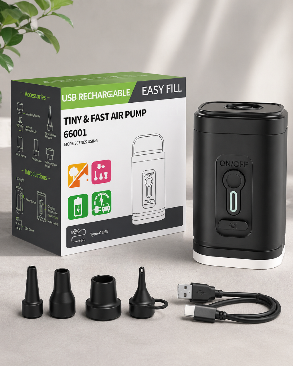 AirFlow Pro™ Portable Camping Air Pump