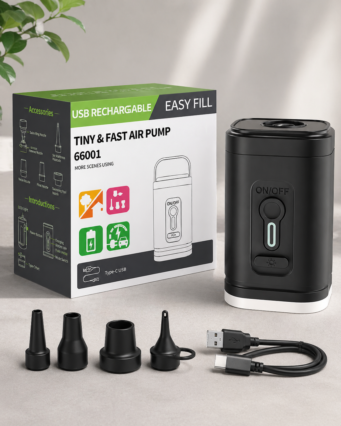 AirFlow Pro™ Portable Camping Air Pump