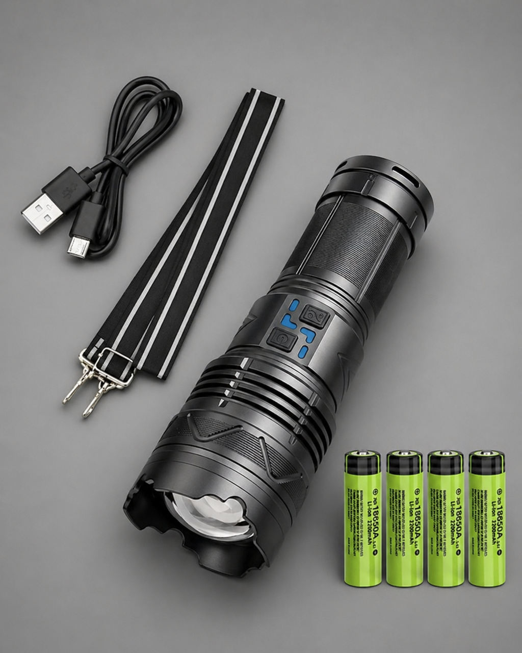 LumaForce™ Rechargeable Tactical Flashlight