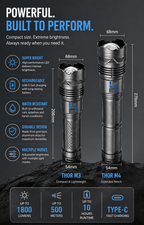 LumaForce™ Rechargeable Tactical Flashlight
