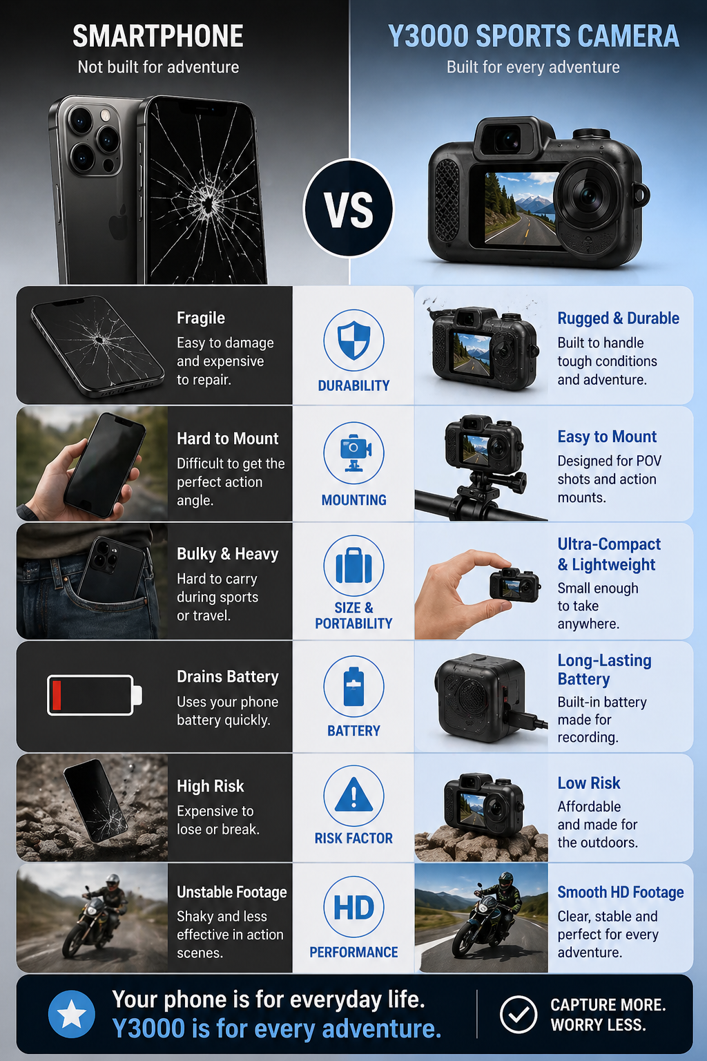 ActionCam Pro™ 4K Outdoor Sports Camera