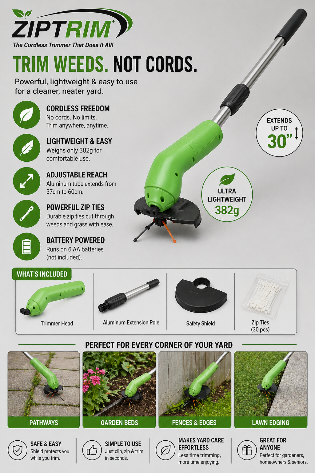 TrimPro™ Mini Cordless Lawn Mower
