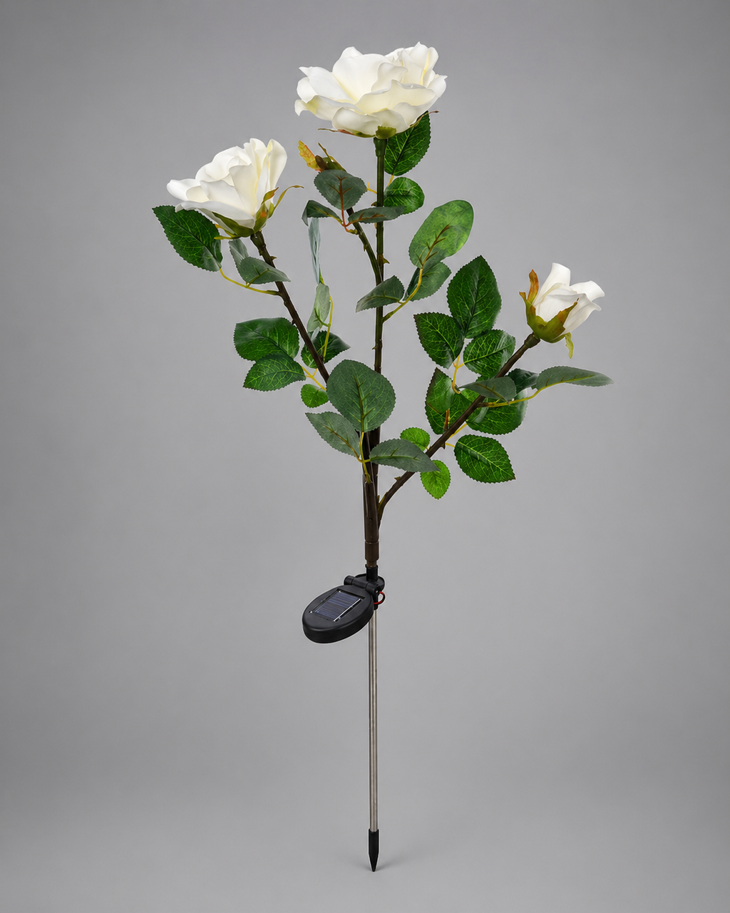 SolarGlow™ White Rose Garden Lights